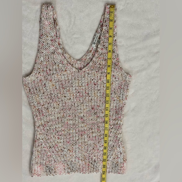 Versona Multicolor Crochet Knit Boho Western Tank Tank Size - Picture 5 of 7